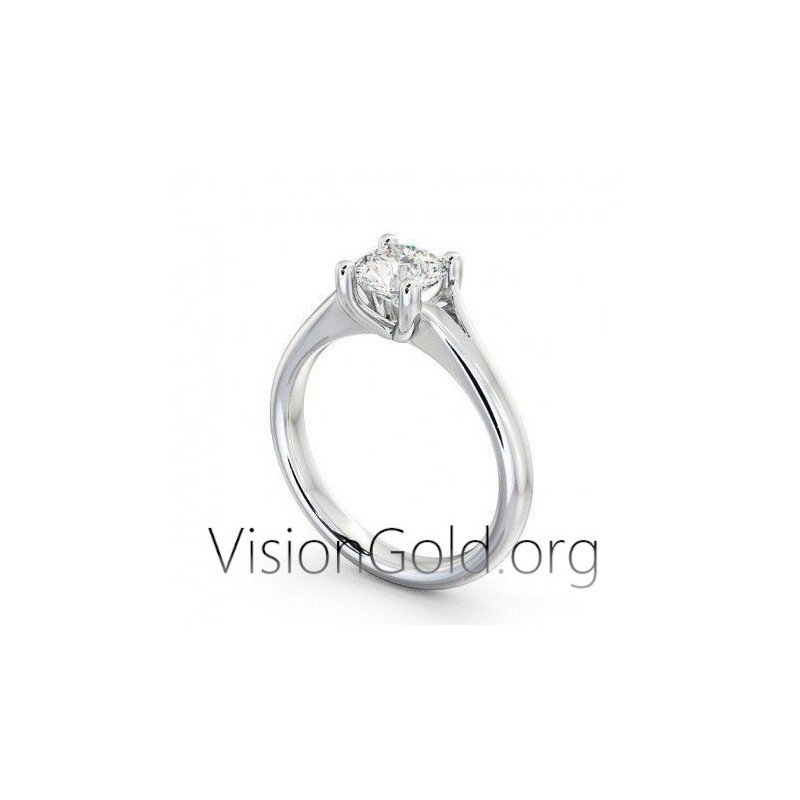 Χρυσο Ανατομικο Μονοπετρο 14 Καρατιων Με Ζιργκον /Monopetro / Μονοπετρο 0281