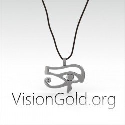 Ασημενιο Ανδρικο Αιγυπτιακο Κολιε Το Ματι Του Ωρου | Ανδρικα Κολιε | Κοσμηματα Για Τον Ανδρα 0061