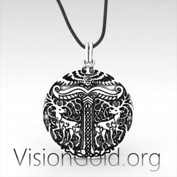 Ανδρικο Ασημενιο Κολιε Viking - Ανδρικο Κολιε - Ανδρικο Κοσμημα 0067