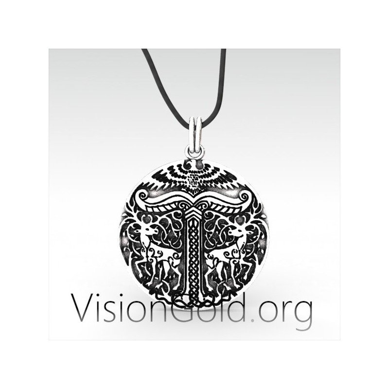 Ανδρικο Ασημενιο Κολιε Viking - Ανδρικο Κολιε - Ανδρικο Κοσμημα 0067