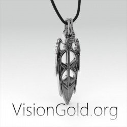Высококачественное серебряное мужское ожерелье Мода | Мужские украшения 0073