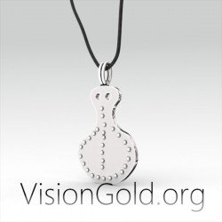 Художественное серебряное мужское ожерелье, человеческая фигура - серебряные украшения для мужчин 0074