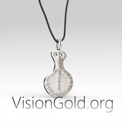 Artistic Ασημενιο Ανδρικο Κολιε Ανθρωπινη Φιγουρα - Ασημενιο Κοσμημα Για Τον Ανδρα 0074