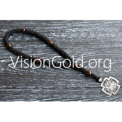 Κολιε Κομποσκοινι Ροζαριο Με Τον Ιησου Χριστο Και Την Παναγια 0064a