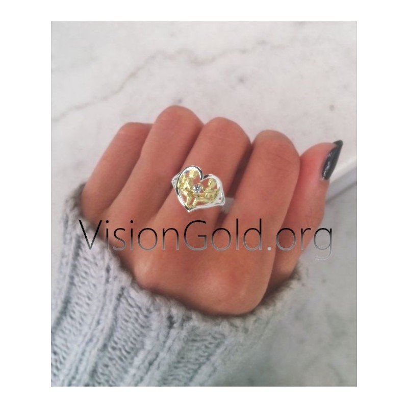 Anillo Para Mamá-Regalo Para Mamá-Anillo Con