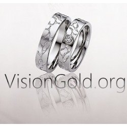 Современные обручальные кольца | Обручальные и помолвочные кольца | Финансовые обручальные кольца | Вижнголд®-0073