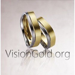 Unique Wedding Band, Wedding Ring, 9K Or 14K Gold Band For Him And Her, Wedding Jewelry 0083