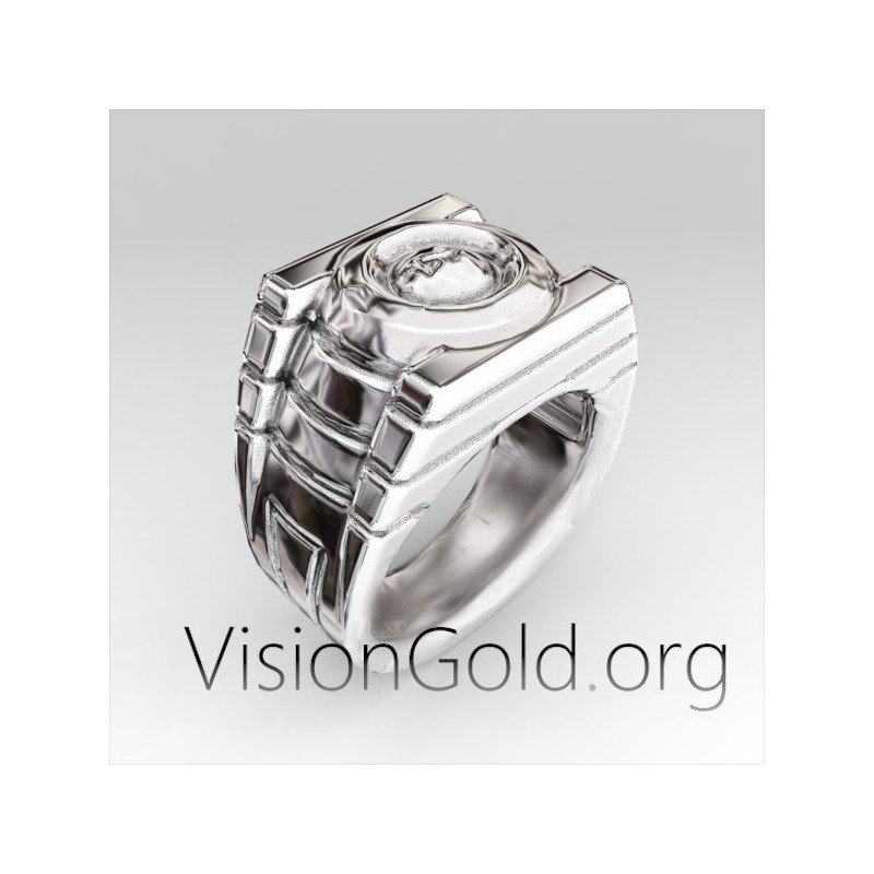 Ασημενιο Ανδρικο Δαχτυλιδι-Χειροποιητο Ανδρικο Δαχτυλιδι-Δαχτυλιδι Ανδρικο Θεσσαλονικη 0307