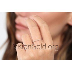 Λεπτο Ολοβερο Βερακι Με Μπριγιαν Διαμαντια- Σειρε Δαχτυλιδι 0056