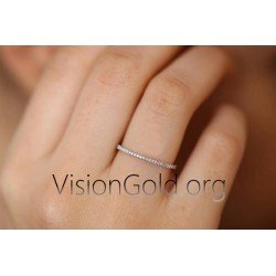 Λεπτο Ολοβερο Βερακι Με Μπριγιαν Διαμαντια- Σειρε Δαχτυλιδι 0056