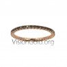 Micro Pave Eternity Diamond Ring / Gold Micro Pave Wedding Ring / Full Eternity Stacking Ring 0058