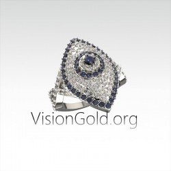 Anillo de ojo de plata | Anillo Ojo Plata 0009