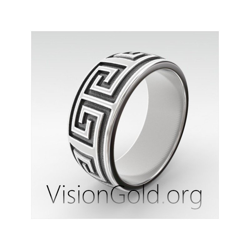 Anillo de hombre Meandro | Meandro Joyas Griegas 0318