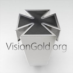 Кольцо-печатка с мальтийским крестом для мужчин 0319|VisionGold®