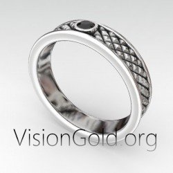 Stylish Designs 925 Silver Men's Ring - Men's Fancy Silver Ring