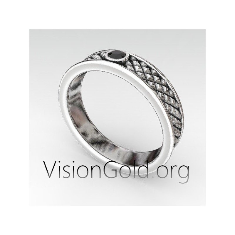 Stylish Designs 925 Silver Men's Ring - Men's Fancy Silver Ring