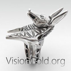 ANUBIS RING, Egyptian Ring, Egypt Ring, Gothic Ring, Anubis