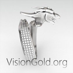 Gorgeous Handmade Dragon Ring, Dragonborn Ring, Horns Ring