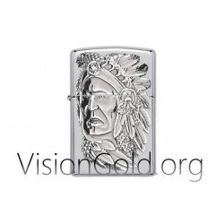 Zippo Chief Indian Lighter|Zippo Lighter,Zippo Lighter Fluid,Zippo Lighter Skroutz  0002