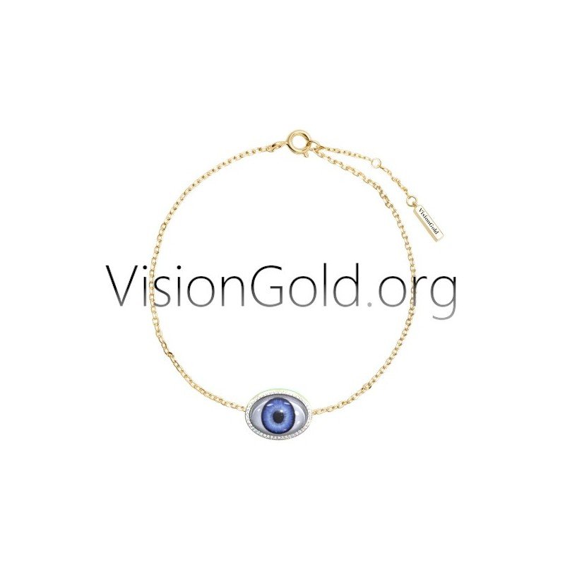 Protective eye bracelets by Visiongold® With Brilliant Diamonds 0195