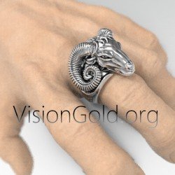 Anillo Unisex Plata 925 Aries-Capricornio 0465