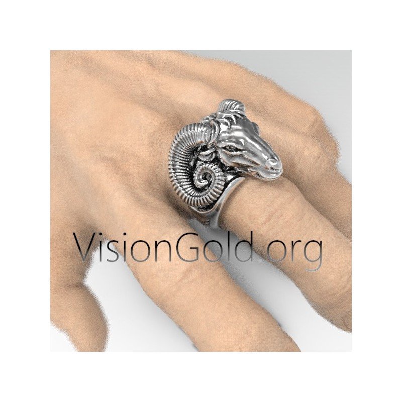 Anillo Unisex Plata 925 Aries-Capricornio 0465