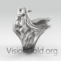 925 Silber Panther Ring| Visiongold® Herrenringe 0448