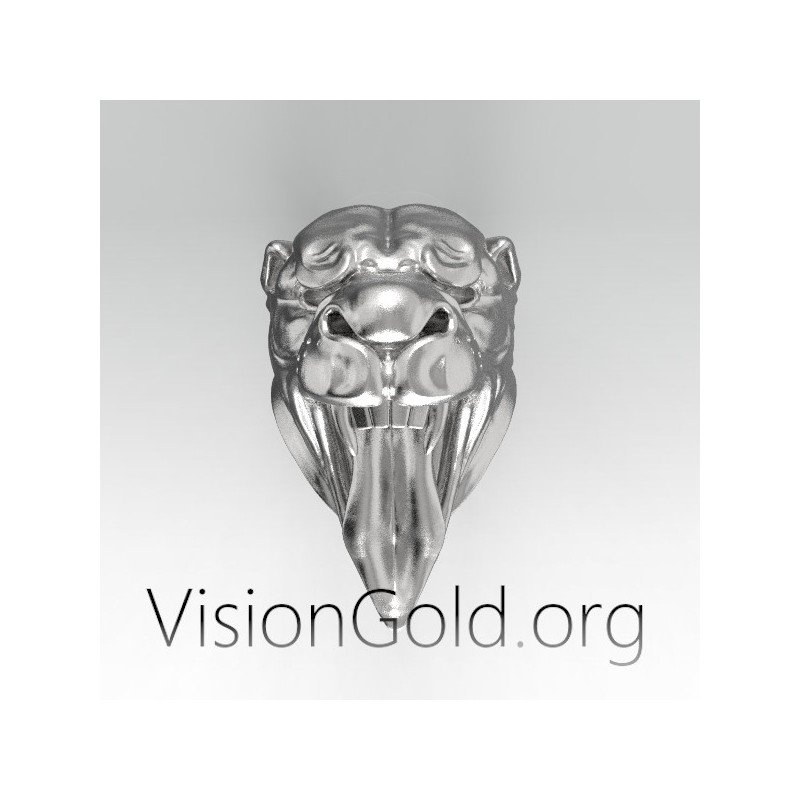 925 Silber Panther Ring| Visiongold® Herrenringe 0448