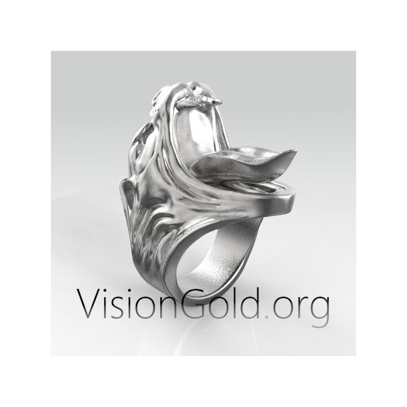 925 Silber Panther Ring| Visiongold® Herrenringe 0448