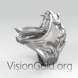 925 Silber Panther Ring| Visiongold® Herrenringe 0448