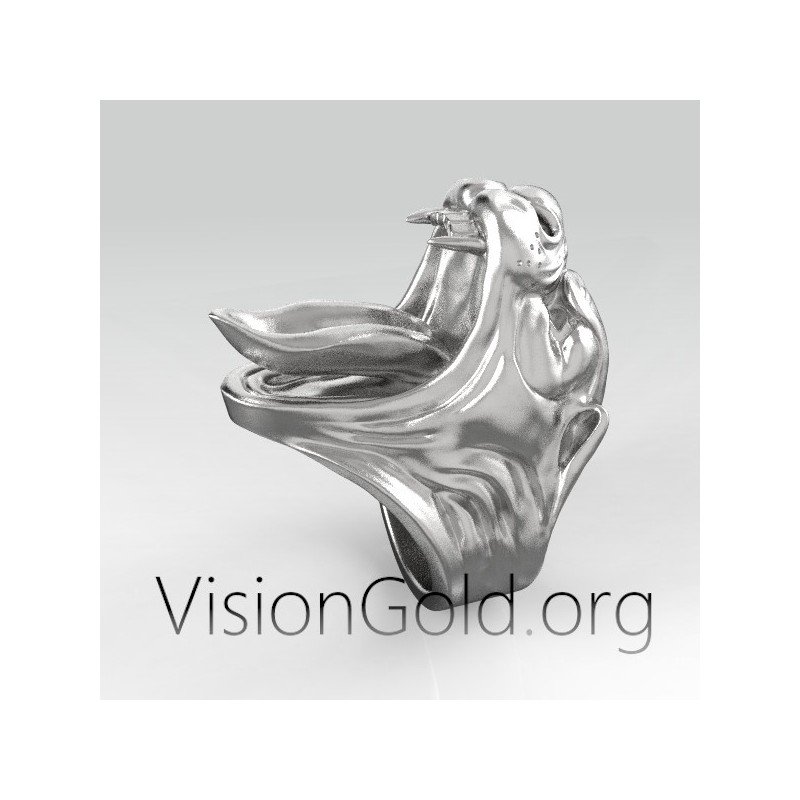 925 Silber Panther Ring| Visiongold® Herrenringe 0448