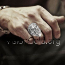 925 Silber Panther Ring| Visiongold® Herrenringe 0448