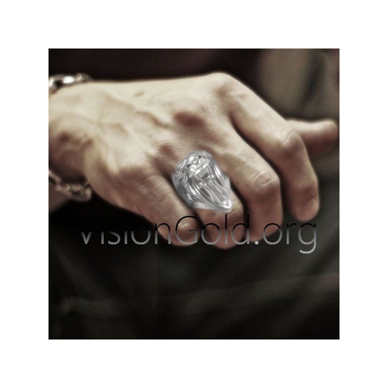 925 Silber Panther Ring| Visiongold® Herrenringe 0448