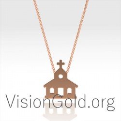 Ιδιαιτερο Γυναικειο Κολιε Εκκλησακι 0366