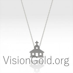 Ιδιαιτερο Γυναικειο Κολιε Εκκλησακι 0366