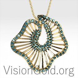 Κρεμαστο Γυναικειο Κολιε Με Πετρες  Απο Ασημι Η Χρυσο 9 Καρατιων 0371