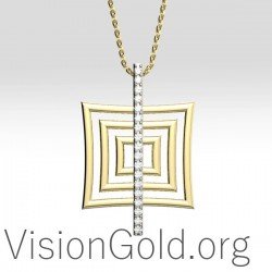 Εντυπωσιακο Και Ιδιαιτερο Γυναικειο Κολιε Γεωμετρικα Σχεδια Με Πετρες 0378