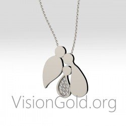 Ожерелье семейного дизайна - украшения для мамы 0380