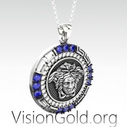 VisionGold.org® Collar Medusa Mujer - Collar Mujer Mitología Griega 0654