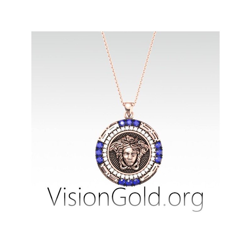 VisionGold.org® Collar Medusa Mujer - Collar Mujer Mitología Griega 0654