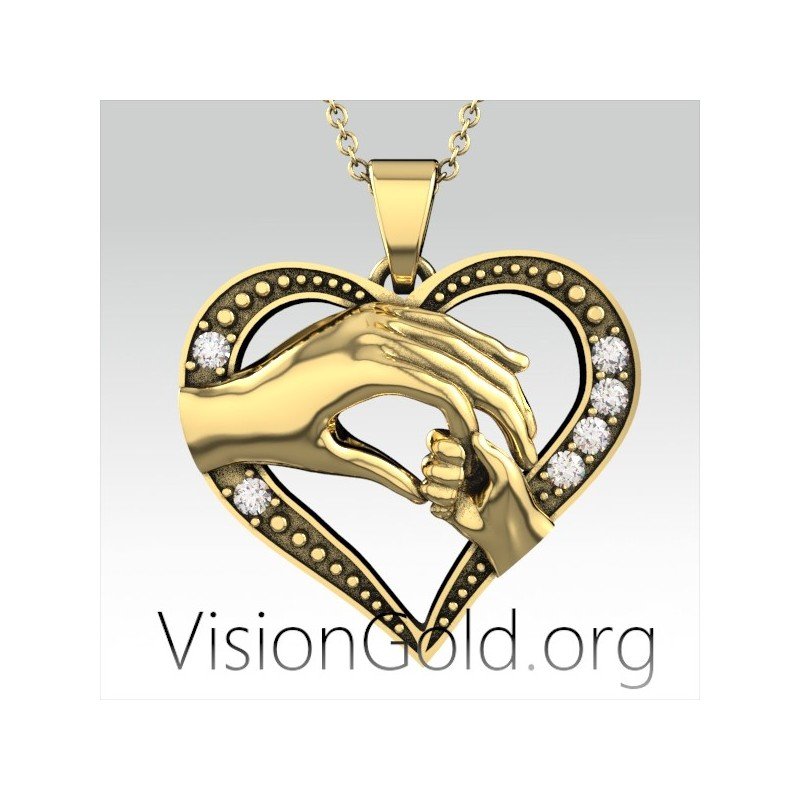 Visiongold.Org® Κολιε Καρδια Για Μαμα | Δωρα Για Μαμα 0629