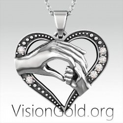 Visiongold.Org® Κολιε Καρδια Για Μαμα | Δωρα Για Μαμα 0629