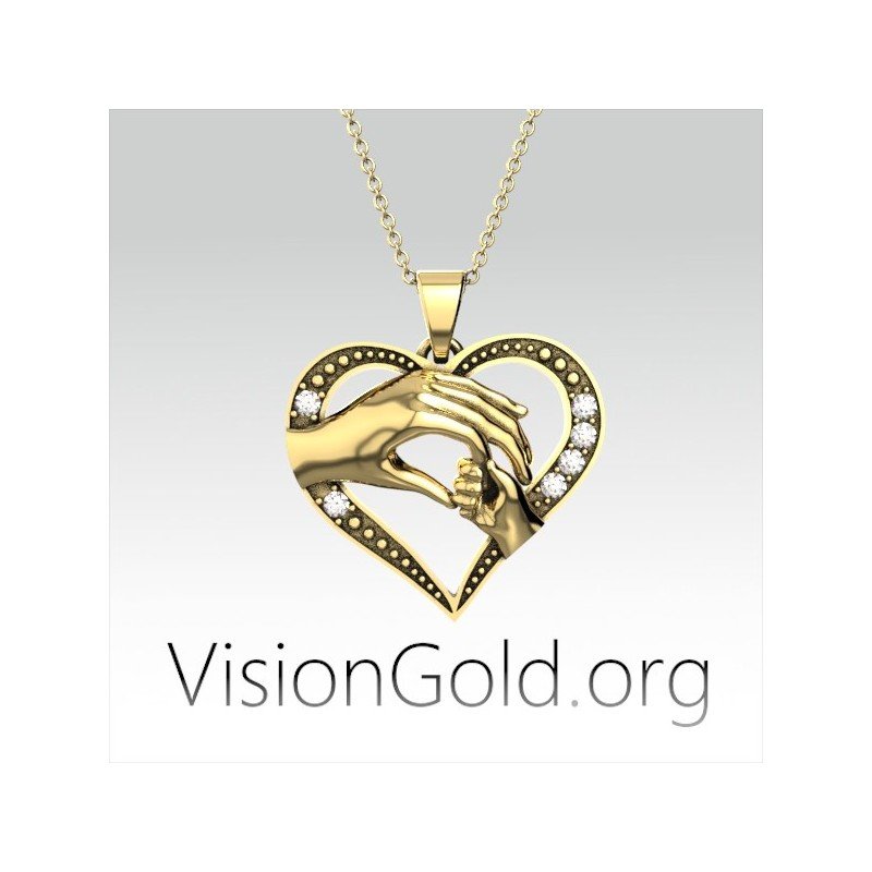 Visiongold.Org® Κολιε Καρδια Για Μαμα | Δωρα Για Μαμα 0629