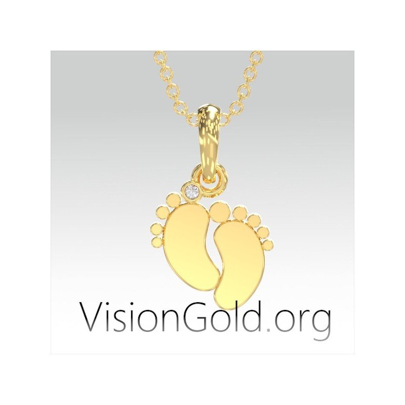 Κολιε Πατουσακια Μωρου|Κολιε Μαμα 0593