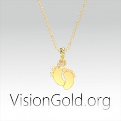 Κολιε Πατουσακια Μωρου|Κολιε Μαμα 0593