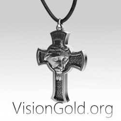 Крестик с Иисусом - Украшения с православной тематикой 0145
