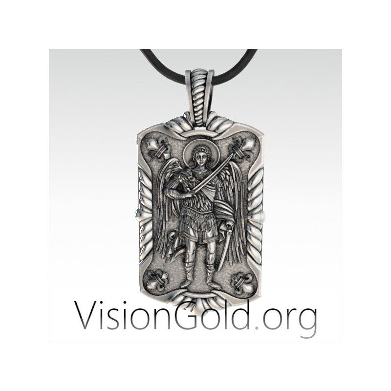 Православный кулон с архангелом Михаилом Заступником 0147