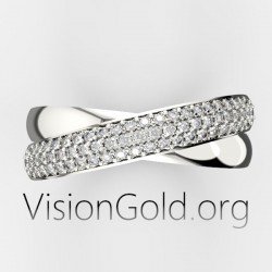 Anillo de diamantes clásico | Joyería Visiongold® 0746