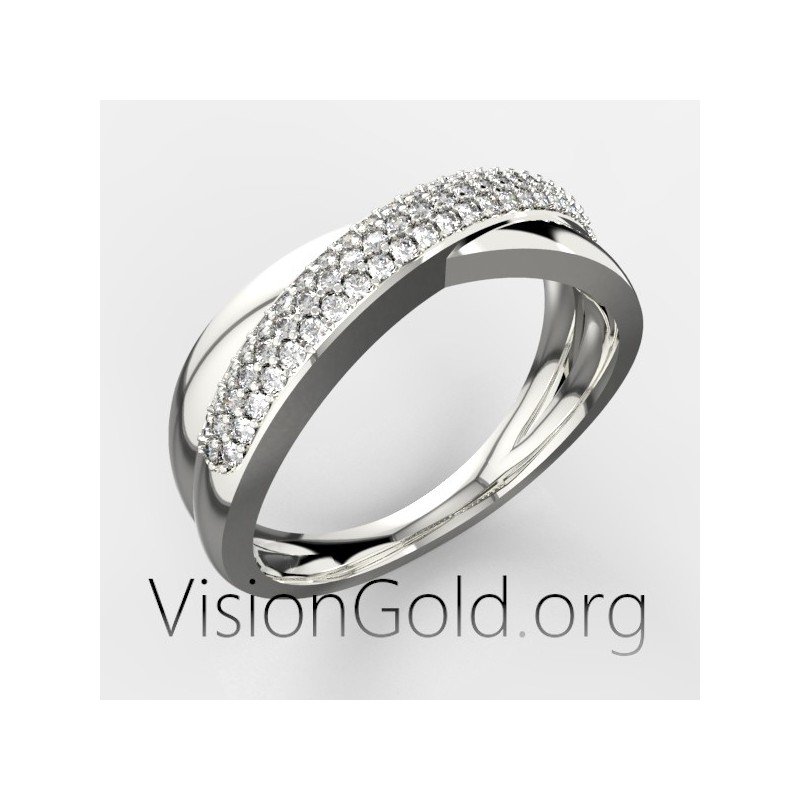 Anillo de diamantes clásico | Joyería Visiongold® 0746