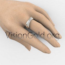 Κλασικο Δαχτυλιδι Με Διαμαντια | Κοσμηματα Visiongold® 0746
